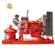 horizontal fire fighter axial diesel engine driven split case pump